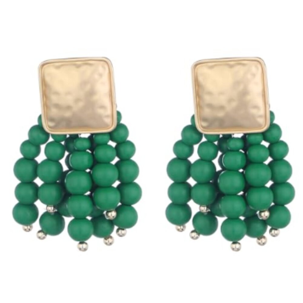 Zara Golden Cascade Statement Earrings - image 2